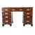 A beautifully crafted antique campaign desk made from rich mahogany with brass corner fittings and recessed handles....