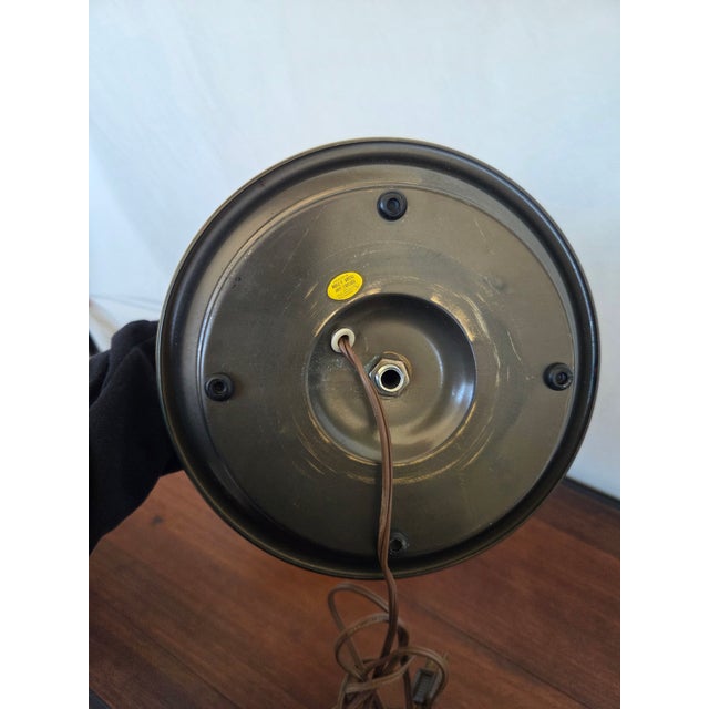 Brass Vintage Neoclassical Brass Bouillotte Table Lamp W/ Metal Shade For Sale - Image 8 of 9