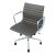 MCM Herman Miller Eames Aluminum Group Management Chair in Hunter Brown Leather For Sale