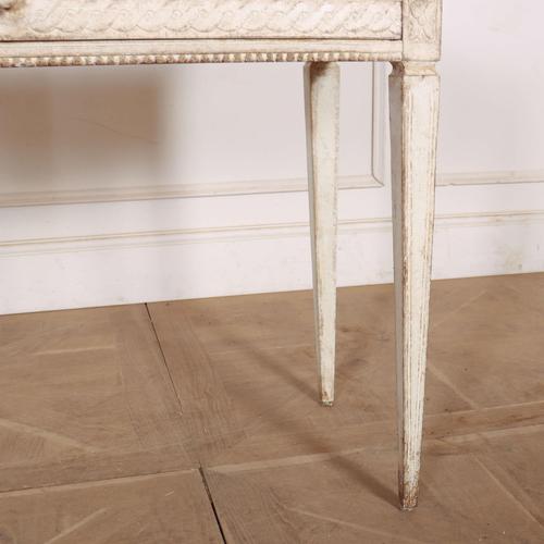 Swedish Painted Side Table in Pine For Sale - Image 4 of 10