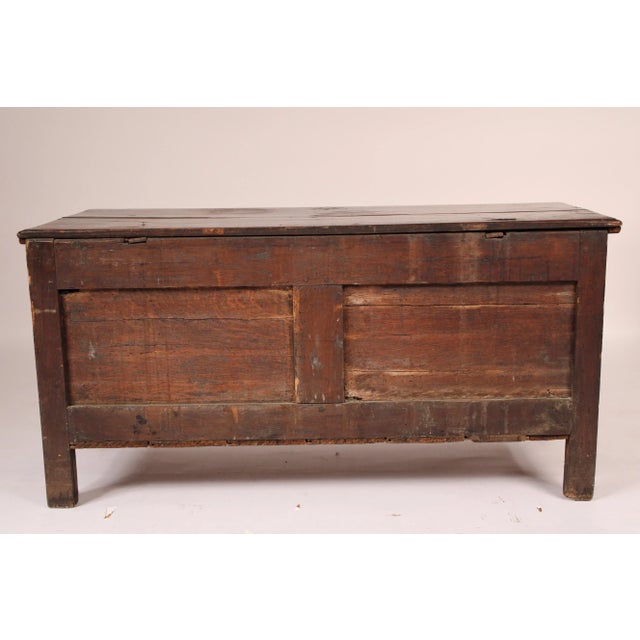 18th Century English Oak Trunk For Sale - Image 4 of 10
