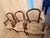 Elegant set of six authentic Italian armchairs by Chateau d’Ax, one of Italy’s most respected luxury furniture...