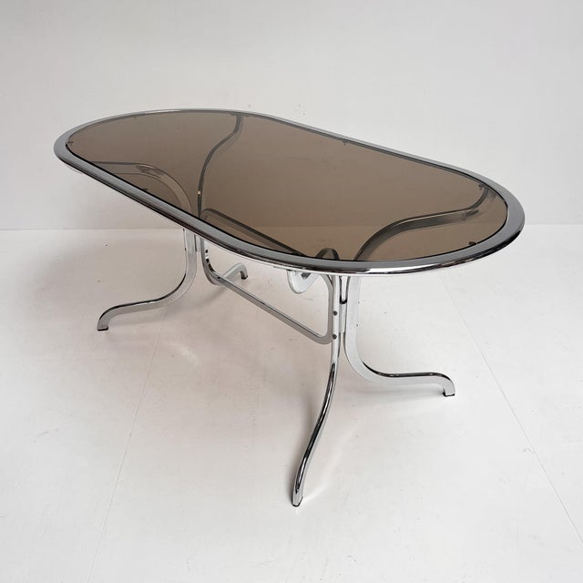 Metal Glass Dining Table by Gastone Rinaldi for Rima, 1970s For Sale - Image 7 of 12