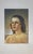 A lovely, petite framed watercolor portrait. Features an original, watercolor portrait of a brunette woman in a yellow,...