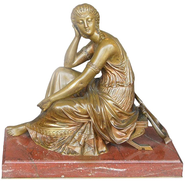 Early 19th Century French Bronze Art Nouveau Classical Figural Women by L. Kley For Sale - Image 5 of 5