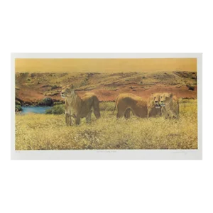 Look Who's Coming to Dinner, Libby Berry Offset Lithograph, Signed and Numbered