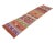Boho Chic Colorful Embroidered Vintage Kilim Runner For Sale - Image 3 of 7