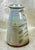 Ceramic Signed Fp Studio Pottery Vase Iridescent Glaze Carved 7” For Sale - Image 7 of 12