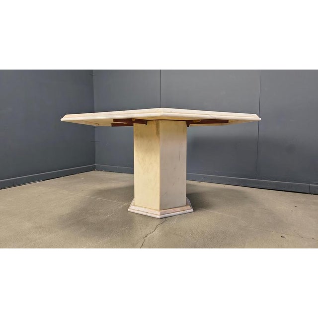 Italian Octagonal Marble Dining Table, 1970s For Sale - Image 9 of 16