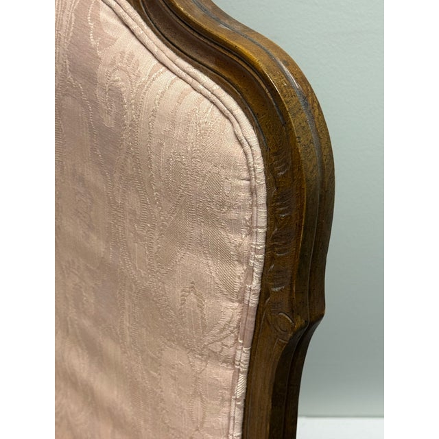 Vintage Louis XV Upholstered Fauteuil Armchairs - A Pair For Sale - Image 9 of 11