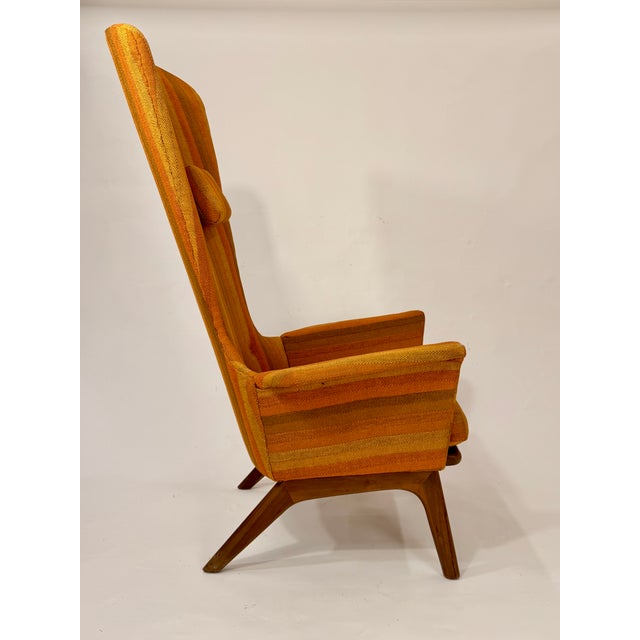Burnt Orange Adrian Pearsall High Back Lounge Chair, Model 1548-C For Sale - Image 8 of 9