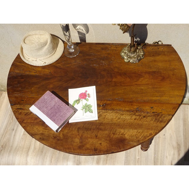 Top Flap Table in Walnut For Sale - Image 13 of 18