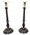 Late 19th Century Mahogany & Brass Candlesticks, 1890, Set of 2 For Sale - Image 6 of 7