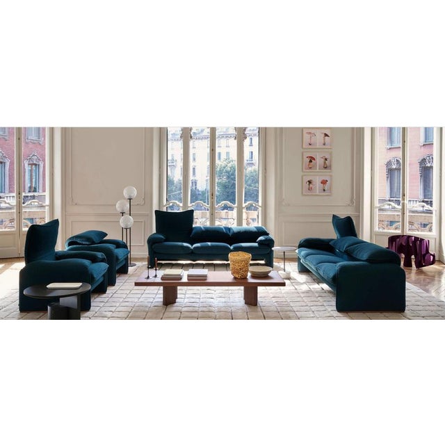 Maralunga Three-Seater Sofa by Vico Magistretti for Cassina For Sale - Image 11 of 14