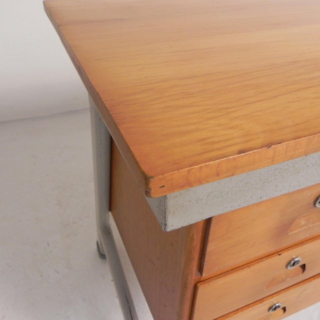 Industrial Desk with Drawer Units, Belgium, 1960s For Sale - Image 14 of 18