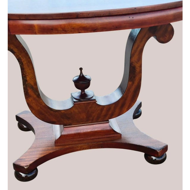 Mid 20th Century American Empire Solid Mahogany Center Table / Foyer Table For Sale - Image 14 of 14