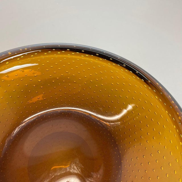 Bullicante Murano Bubble Glass Bowl, Italy, 1970s For Sale - Image 10 of 18