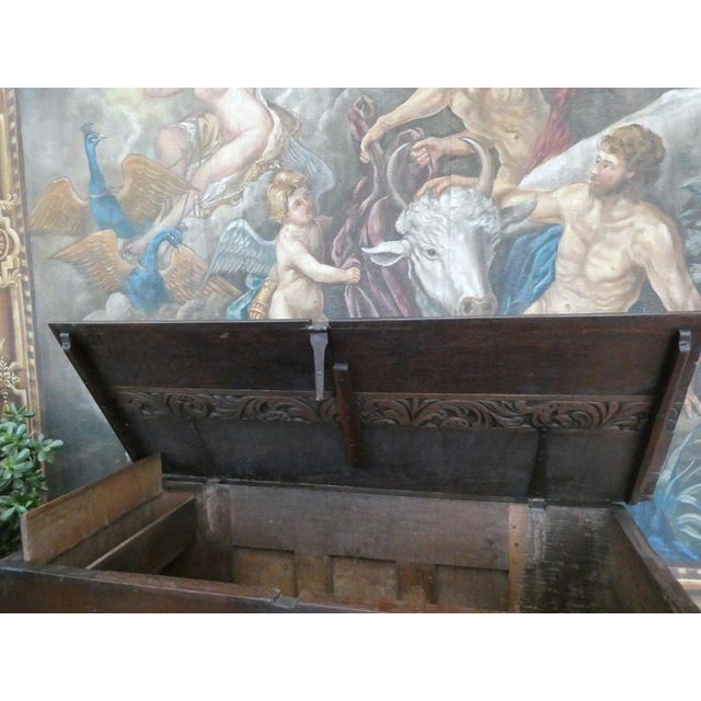 Early 17th Century English Oak Coffer Chest, 1630 For Sale - Image 12 of 18