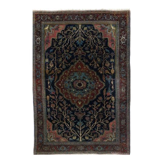 Antique Bidjar Halvaie Rug 5'2'' X 7'0'' For Sale