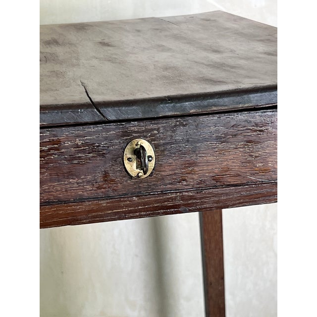 Brass Late 18th Century Georgian Side Table, Hand-Crafted Pine, England For Sale - Image 8 of 11