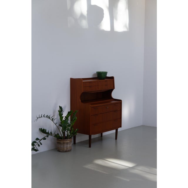 Mid-Century Danish Teak Vanity Dresser, 1960s For Sale - Image 10 of 18