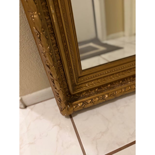Large Ornate Baroque Gold Gilt Mirror – Elaborate Leaf & Berry Frame – Vintage/Traditional For Sale In Phoenix - Image 6 of 11