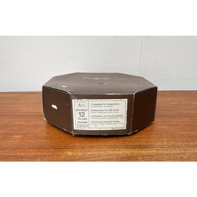 Vintage German Nordica Series Drinking Glasses with Cardboard Shop Display from Melitta, 1970s, Set of 12 For Sale - Image 4 of 18