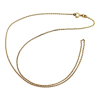Vintage 18k Gold Italian Miniature Biker Chain For Sale