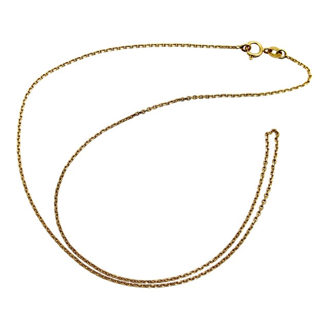 Vintage 18k Gold Italian Miniature Biker Chain For Sale