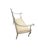 Cream Hand‑Painted Vintage Gustavian Style Two‑Seater Settee — Designer/Statement Piece For Sale - Image 8 of 11