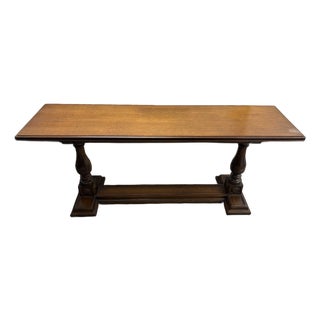 Mid 20th Century Henredon Fliptop Console Dining Table For Sale
