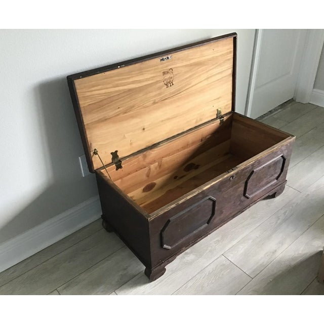 American Late 20th Century Cedar Chest by E. Roos & Co. For Sale - Image 3 of 12