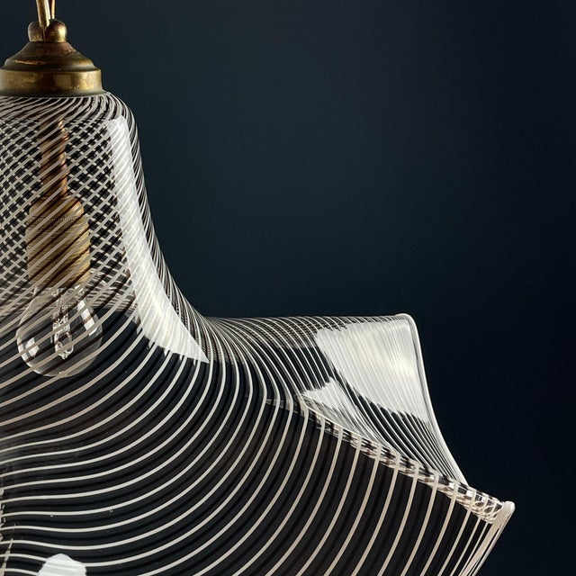 Murano Glass Pendant Lamp, Italy, 1970s For Sale - Image 9 of 15