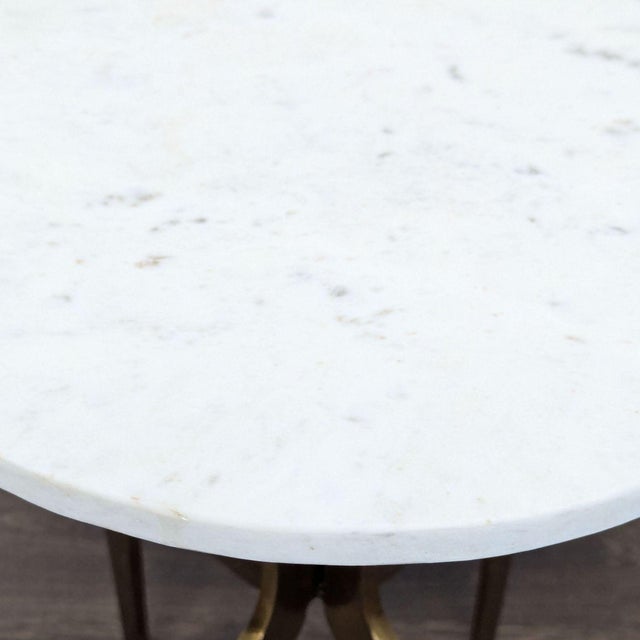 Cb2 Dorset Marble Side Table For Sale In San Francisco - Image 6 of 8
