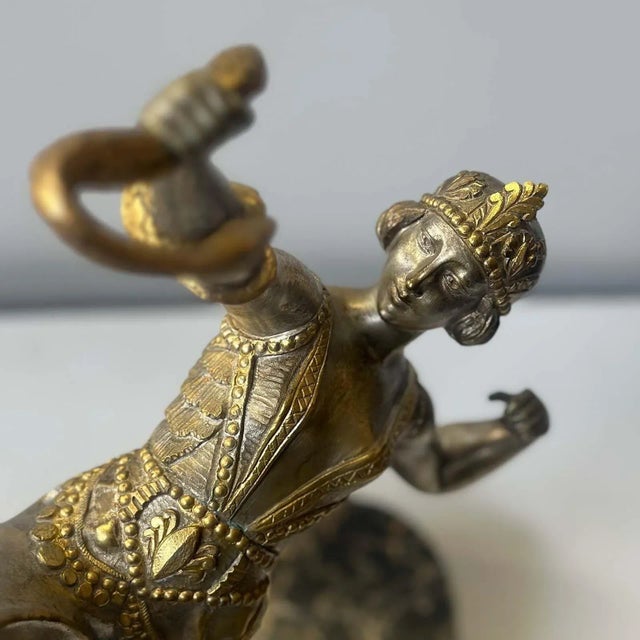 1920s Circa 1920 Art Deco Snake Charmer Bronze Sculpture by S. Lipchytz For Sale - Image 5 of 7