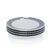 Modern Ribbon Porcelain Dinner Plates, Set of 4 For Sale - Image 3 of 3