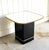 Postmodern Black/Gold Mirror-Top Side Table For Sale - Image 4 of 5