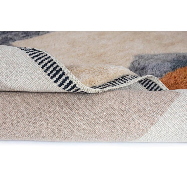 Premium Hand-Knotted Moroccan Wool Rug | 11'7" X 8'7" | One of a Kind For Sale - Image 6 of 10