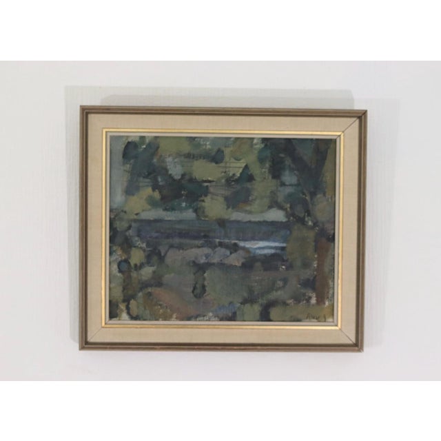 Alvar Jansson, Obscured by Trees, 1950s, Oil on Canvas, Framed For Sale - Image 5 of 15