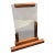 Authentic 1930s Art Deco Copper and Glass French Picture Frame For Sale