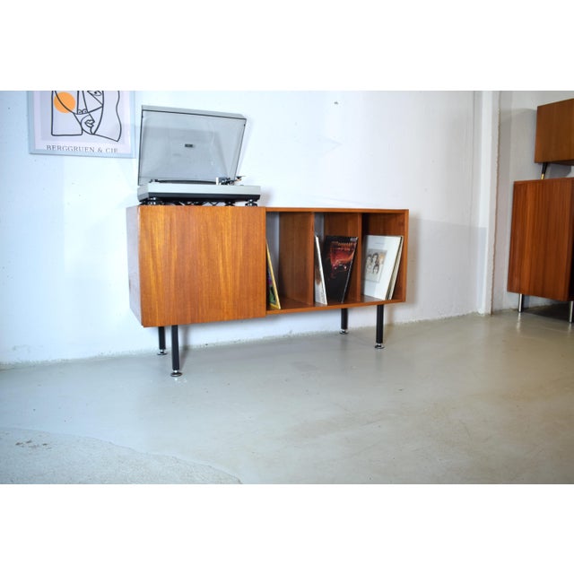 Vintage Record Sideboard in Teak, 1960s For Sale - Image 6 of 8