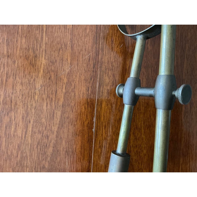 Antique Brass Adjustable Desktop Magnifying Glass For Sale In Chicago - Image 6 of 6