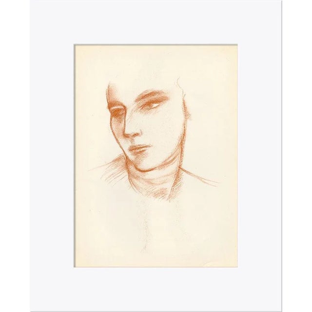 Figurative Andre Derian Lithograph, "Derierre Le Miroir No. 94-95" (1957) For Sale - Image 3 of 3