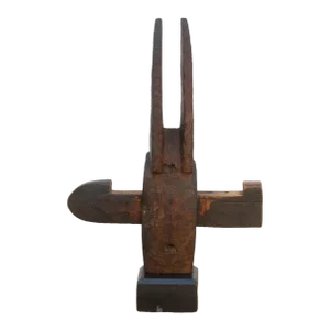 Antique Dogon Door Lock With Celestial Horns