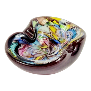 Mid Century Murano Glass Bowl or Ashtray From the 'Tutti Frutti' Series by Dino Martens for Aureliano Toso, Italy, 1950s
