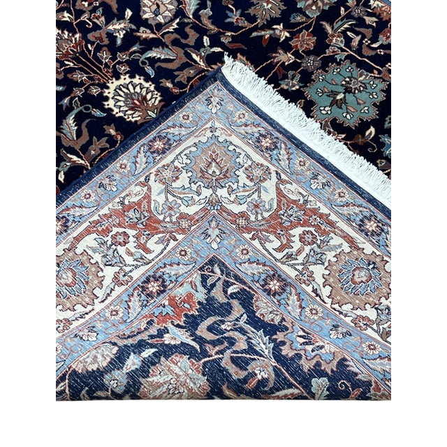Persian Kashan Wool Rug 5’6” X 7’9” For Sale In Washington DC - Image 6 of 7