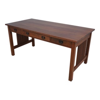 Stickley Arts & Crafts Cherry Computer Office Desk For Sale