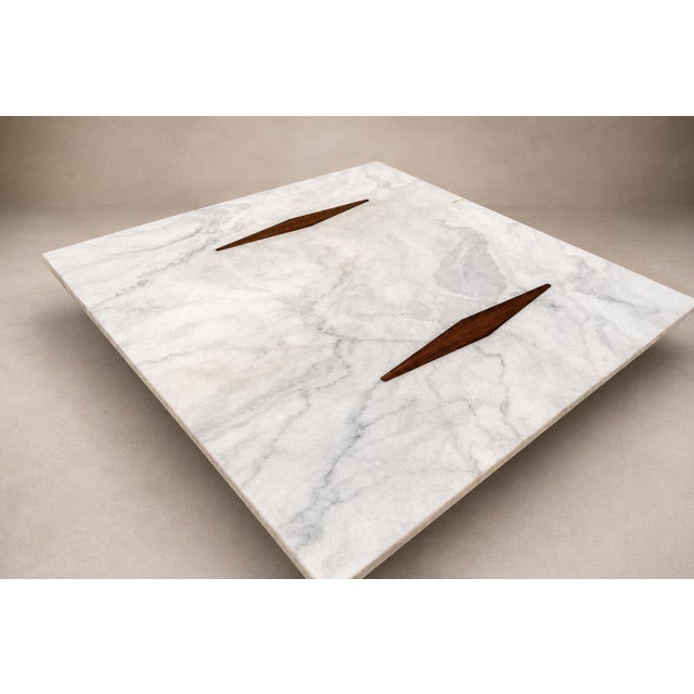 Limestone Coffee Table by Jorge Zalszupin in Rosewood & Marble, Brazil, 1959 For Sale - Image 10 of 18