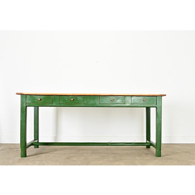 English 19th Century Kitchen Island with Eight Drawers For Sale - Image 12 of 12