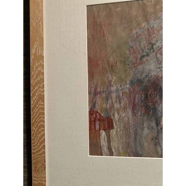 Blue Mid 20th Century Abstract Pastel by Nancy Lee For Sale - Image 8 of 10